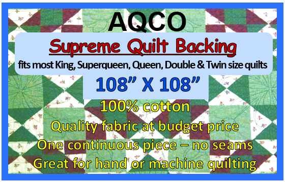 Generic Quilt Backing, King, Seamless, from AQCO, Blender Green, 108""x108""