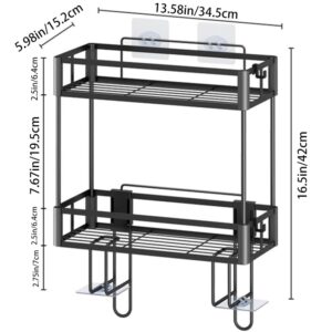 Bathroom Organizers and Storage,Over The Toilet Storage, Over Toilet Shelf Organizer,Behind Toilet Tank Bathroom Organizer Storage for Space Saving