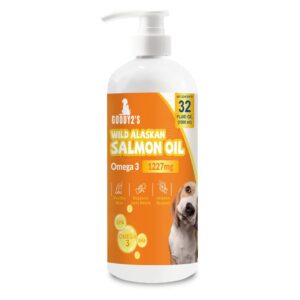 alaskan salmon oil for dogs & cats - omega 3 epa dha fish oil for healthy skin & coat, joint & bone support, allergy relief, & inflammation defense - 32oz all-natural liquid supplement