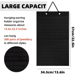 Hanging Earring Holder Organiser, Brooch Pin Display Board with 150 Slots for up to 300 Pairs of Earrings/Pins, Stud Earring Organisers and Storage Earring Holder Organizer Wall