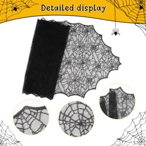 Halloween Table Runner Black Lace Table Runner Spider Web Halloween Tablecloth Halloween Table Decorations Halloween Table Decor Halloween Decorations Indoor Halloween Decor Halloween Party Decor