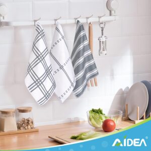 AIDEA Kitchen Towels, Absorbent Dish Towels for Kitchen, Soft Dish Cloth for Home, Multi-Purpose DishCloths for Household Cleaning and Drying, 11” x 11”, 8 Pack