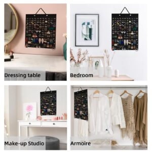 Hanging Earring Holder Organiser, Brooch Pin Display Board with 150 Slots for up to 300 Pairs of Earrings/Pins, Stud Earring Organisers and Storage Earring Holder Organizer Wall