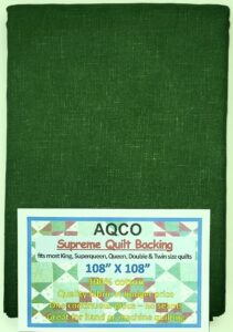 generic quilt backing, king, seamless, from aqco, blender green, 108""x108""