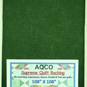 Generic Quilt Backing, King, Seamless, from AQCO, Blender Green, 108""x108""