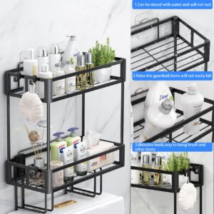 Bathroom Organizers and Storage,Over The Toilet Storage, Over Toilet Shelf Organizer,Behind Toilet Tank Bathroom Organizer Storage for Space Saving