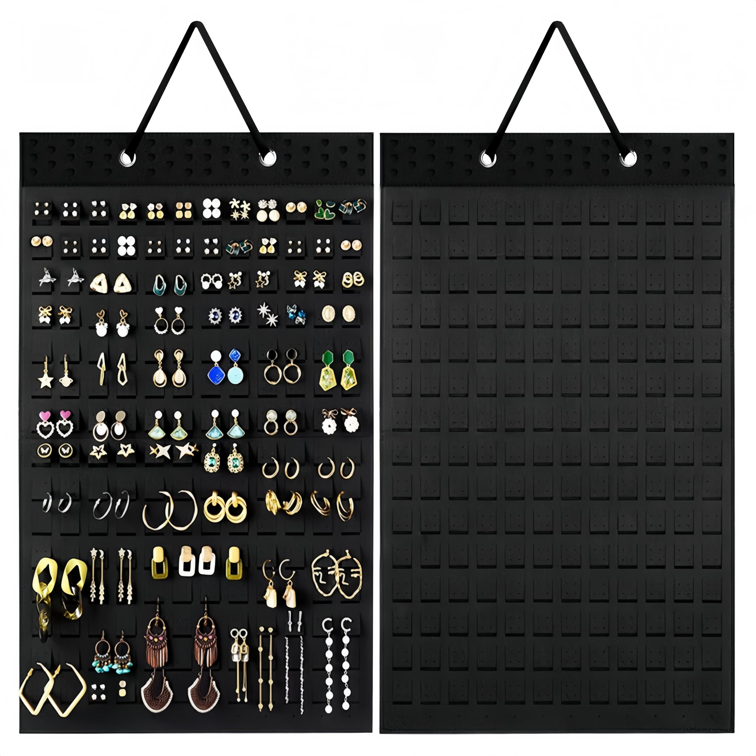 Hanging Earring Holder Organiser, Brooch Pin Display Board with 150 Slots for up to 300 Pairs of Earrings/Pins, Stud Earring Organisers and Storage Earring Holder Organizer Wall