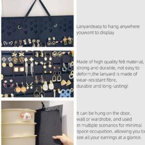 Hanging Earring Holder Organiser, Brooch Pin Display Board with 150 Slots for up to 300 Pairs of Earrings/Pins, Stud Earring Organisers and Storage Earring Holder Organizer Wall