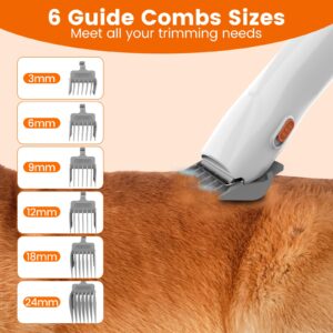 UBROBO Dog Grooming Vacuum, Dog Grooming Kit with Pet Clippers, 12,000Pa Pet Hair Vacuum Pet Grooming Vacuum for Dogs, Dog Vacuum for Shedding Grooming, Low Noise Dog Shedding Brush Pet Vacuum, PG10