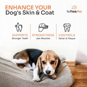 ReThink Pet 7 Pcs Premium Dental Sticks, Dog Teeth Cleaning Chews, Dental Chews Refreshes Dog Breath Dental Treats for Dogs, Dog Teeth Cleaning Treats, Dental Care for Small Dogs, Dental Chews