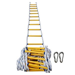 wsyzhl escape rope ladder emergency fire escape ladders with hooks flame resistant safety rope ladder 2-9 storey fast to deploy easy to use, 3/5/8/10/20/30m