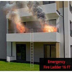 WSYZHL Escape Rope Ladder Emergency Fire Escape Ladders with Hooks Flame Resistant Safety Rope Ladder 2-9 Storey Fast to Deploy Easy to Use, 3/5/8/10/20/30M