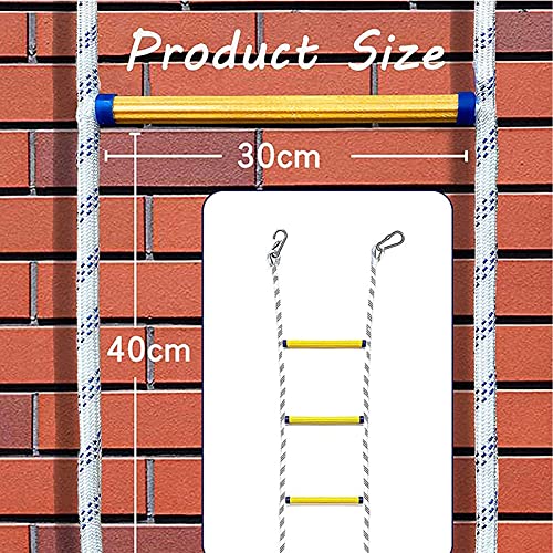 WSYZHL Escape Rope Ladder Emergency Fire Escape Ladders with Hooks Flame Resistant Safety Rope Ladder 2-9 Storey Fast to Deploy Easy to Use, 3/5/8/10/20/30M