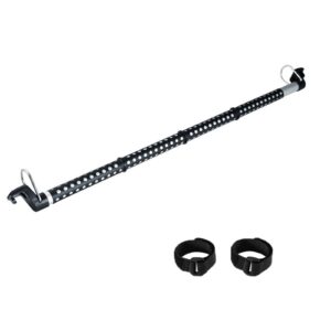 owl focus adjustable car clothes hanger bar, telescopic clothes rod for car with stainless steel hook, protable extensile car clothes rack for travel, suitable for suv,rv,truck,road travelers,jeep