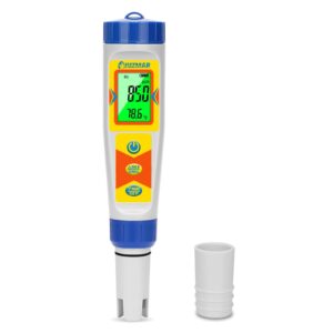 uiuzmar hydrogen water tester ph meter 6 in 1 ph h2 orp tds ec temp tester dissolved hydrogen tester for hydrogen water bottle ph and orp meter for household drinking water hydroponics pool