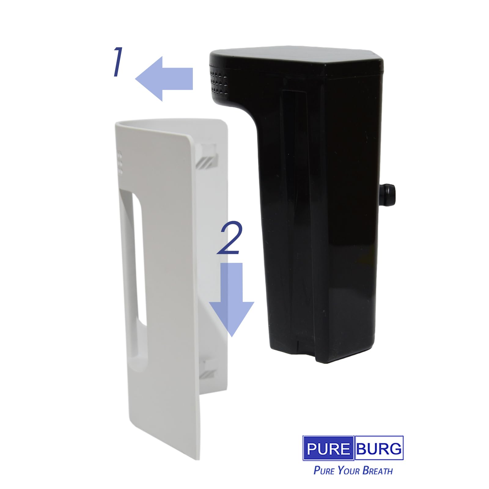 PUREBURG Replacement Filter Compatible with iDOO Garbo (i-1-01) & Pursonic FPR613 & Nutrichef 3L Indoor Electric Kitchen Food Composter,2-Pack Deodorization Filter