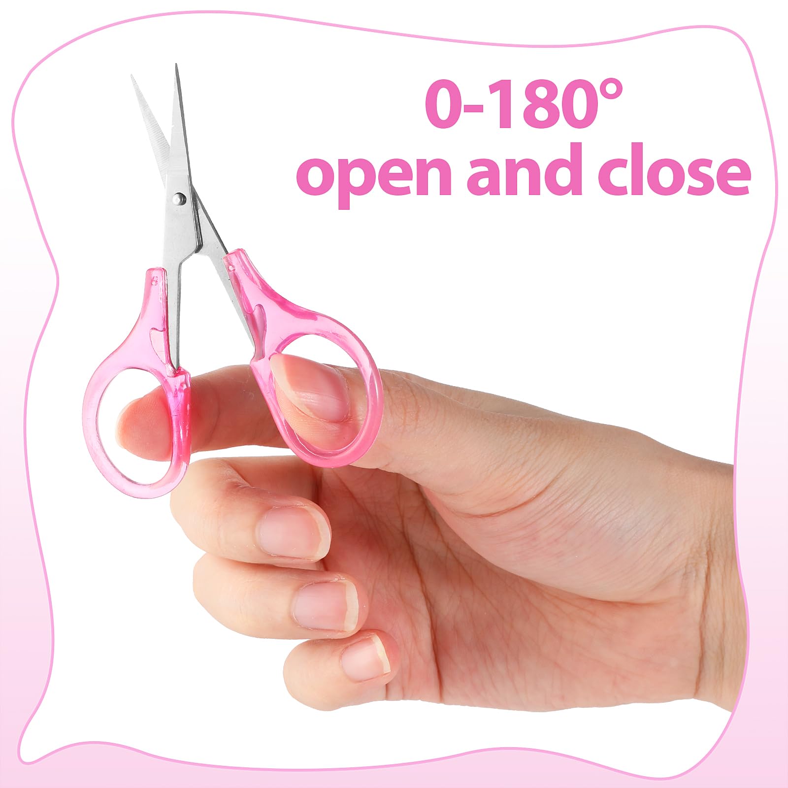 2 Pack Small Sewing Scissors Stainless Steel Crafting Scissors Pointed Scissors with Cover, Precision Portable Scissors for Embroidery Quilting Sewing Knitting Crafting (Blue+ Pink)