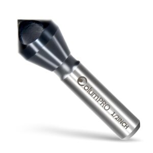 columpro tialn cobalt single-end countersink chamfer tool - heavy-duty m35 82-degree countersink bit for metal, stainless steel, copper, wood, fiberboard, 1/2"