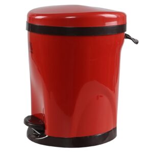 nesmilers 2.1 gallons garbage can with step pedal, small trash can with lid