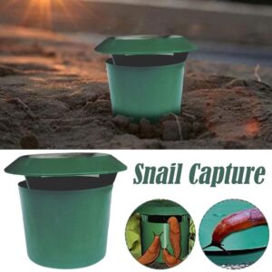 GEKUPEM Plastic Snail Trapper, Beer Slug & Snail Traps, Reusable Snails Catcher, Eco-Friendly Slug House Garden Farm Protector