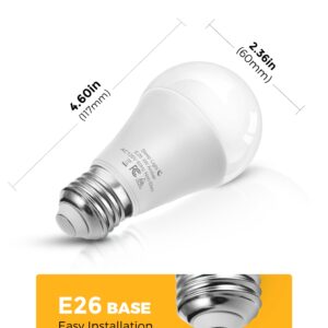 L LOHAS LED Sleep aid Amber Light Bulbs, Blue Light Blocking, A19 3W(40 Watt Equivalent) Dim Light Bulbs, 1800K Warm Light Bulb, E26 Base, 2 Pack