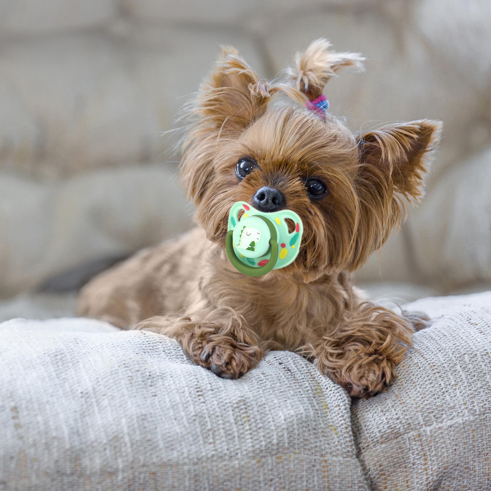 3-Pack Silicone Pet Pacifiers for Small Dogs and Puppies, Calming Chew Toys to Soothe Your Pet's Anxiety - Cat and Dog Calming Pacifiers.