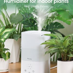 Pharata Humidifiers for Bedroom Baby, 3.5L Top Fill Air Humidifiers for Home, Ultrasonic Cool Mist Humidifiers for Large Room Indoor Plants Nursery, Night Light, White