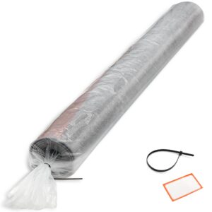 Heavy Duty Rug Storage Bag - Reusable Rug Shipping Bag, Waterproof Plastic Rug Cover - Fits Rolled Carpet Up to 9 x 12 Feet, 4 Mil Thick Tear Proof Plastic Storage Bag - 1 Clear Bag, 130 x 26 Inches