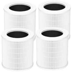 a2001 replacement filter compatible with a2001 air purifier, 3 in 1, h13 true filter with activated carbon and pre-filter, 4 pack compared to part #af-2001