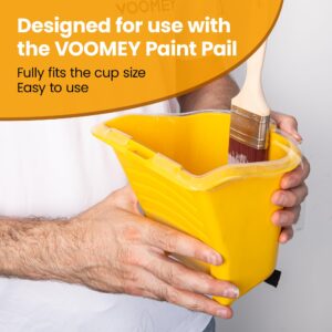 VOOMEY 24PCS Paint Pail Liners, Plastic Disposable Bucket Liner Set for Paint Cups,Holds Up to A Quart of Paint or Stain