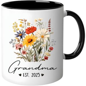 first time grandma est 2025 gifts, you're going to be grandma, mom promoted to grandma mug, 1st time grandmother gift, soon to be grandma gifts, new grandma gifts, baby announcement gifts for grandma