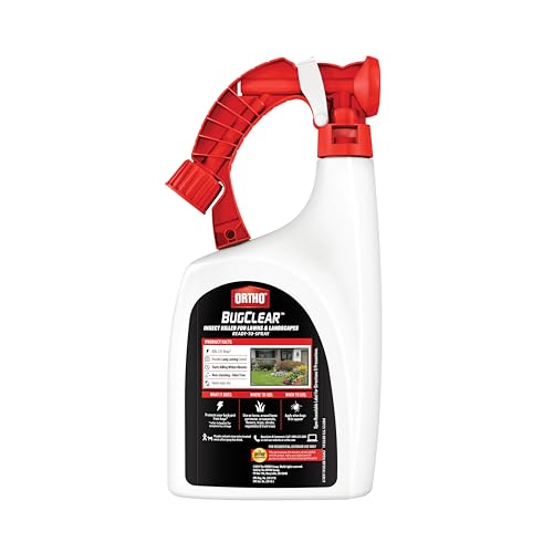 Ortho BugClear Insect Killer for Lawns and Landscapes Ready to Spray, Kills Periodical Cicadas, Ants, Spiders, Fleas, and Ticks, 32 oz., 2-Pack