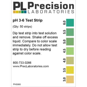 Eisco Labs - Precision pH Test Strips - Narrow Range 3-6 pH, Quick and Accurate Testing in 0.5 pH Increments, Ideal for Mildly Acidic to Neutral Substances Such as or Sushi Rice, Salsa, & Kefir