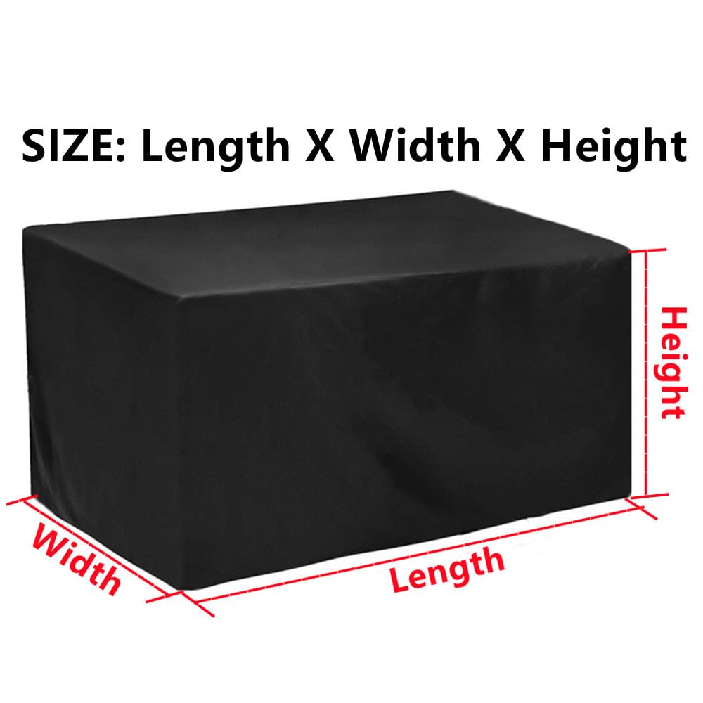 Patio Furniture Covers 72 x 38 x 32 Inch Waterproof Outdoor Furniture Cover Patio Table Covers Outdoor Couch Cover Table and Chair Set Cover Wind Dust Proof Anti-UV 72"L x 38"W x 32"H//180x95x80cm