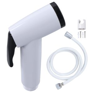 bidet sprayer g1/2 thread wall mounted handheld toilet sprayer for dog shower floor carpet multifunctional use for women (b1125w three-piece set 1)