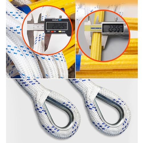 Fire Escape Rope Ladder - Emergency Ladders, 2/3/4 Storey for Home Climbing Fire Escape, Lightweight External Rescue Ladder (Size : 15M)