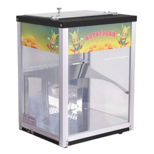 Commercial Chip Warmer Machine Restaurant Chip Display Cabinet, Stainless Steel Frames, Keep Chips Warm and Fresh for Hours