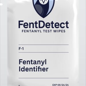 FentDetect Fentanyl Detection Wipes for Drug Testing, Microfiber, Pack of 4