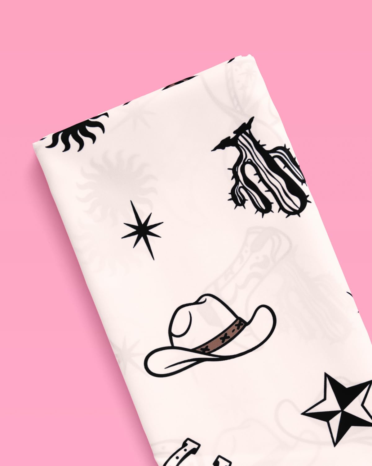 xo, Fetti Western Tablecloth | 9' x 4.5' | Rodeo Bachelorette Tablescape, Ranch Birthday Party Decoration, Cowgirl Table Decor, Cowboy Kids Party Supplies