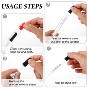 4Pcs 1ml Eye Dropper with Durable Rubber Head, 1ml Glass Dropper with Measurements Bent & Straight Tip, with Cleaning Brush Rubber Head, for Precise Pipette Droppers for Crafts, Essential Oil, Food