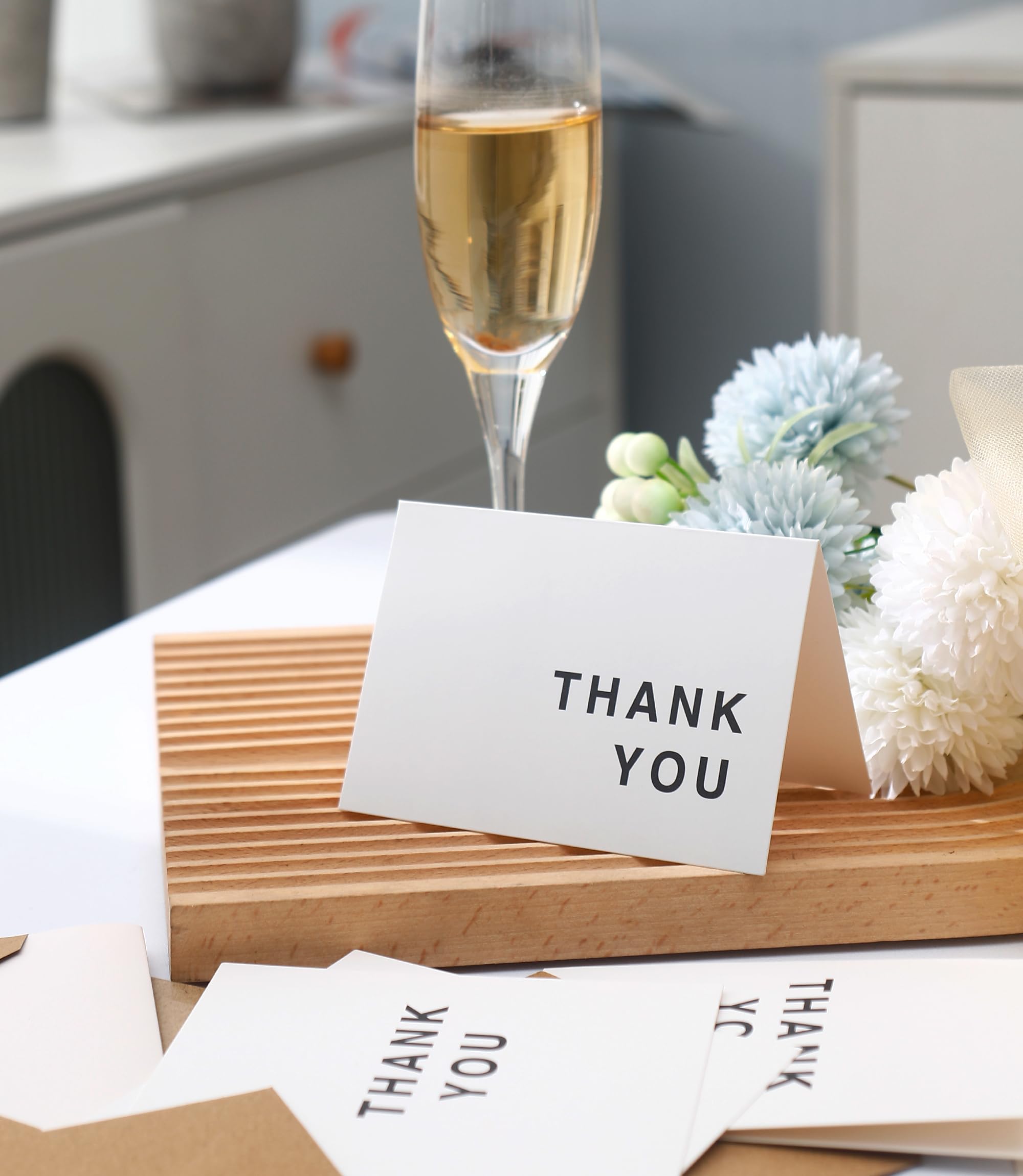 100 PK Bulk Thank You Cards with Envelopes Assorted - 5 x 3.5 Inches Wedding Thank You Cards Baby Shower Bridal Shower Personalized Thank You Notes for Small Business Graduation Funeral Birthday