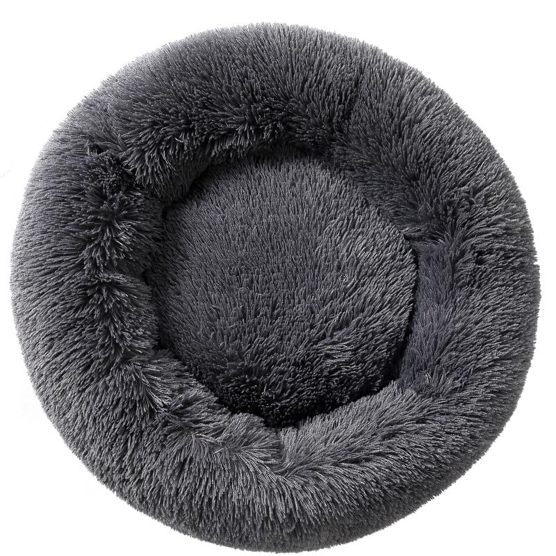 Donut Dog Bed Cat Bed Fluffy Calming Pet Bed Dog Round Bed Cat Round Bed Warm Kitten Nest Ideal for 3Kg Pet