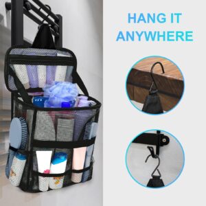 Dorm Room Essentials for College Students Girls Boys Guys, Large Capacity Mesh Shower Caddy Portable with Hanging Hook, Quick Dry Shower Bag for Camping, Beach Essentials, Birthday Gifts for Women Men