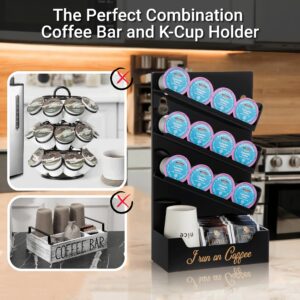 Magic Rolling Pods, K Cup Holders,K Cup Holder,K Cups Holder,K Cup Organizer,Wall Mount Coffee Pod Holder,Coffee Pod Storage with Self-Organizing, Elegant, and Versatile Design for Coffee Accessories