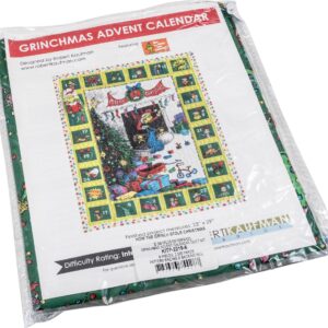 Dr. Seuss How the Grinch Stole Christmas Grinchmas Advent Calendar Quilt Kit Kaufman KITP-2219-6