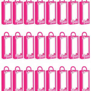 UMIUP 24PCS Pink Girls Party Favor Boxes Pink Doll Gift Boxes Decorations Boxes Can Built-in Party Favor and Goodie Bag Candy Boxes for Girls Birthday Party Cowgirl Birthday Bridal Shower Supplies ﻿