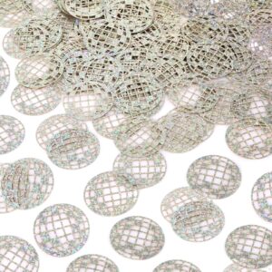 100pcs glitter disco ball table confetti, disco theme party confetti for bachelorette party table centerpieces decorations for 70s 80s hippie birthday party supplies