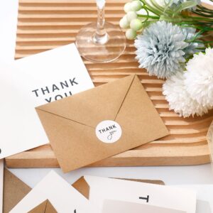 100 PK Bulk Thank You Cards with Envelopes Assorted - 5 x 3.5 Inches Wedding Thank You Cards Baby Shower Bridal Shower Personalized Thank You Notes for Small Business Graduation Funeral Birthday