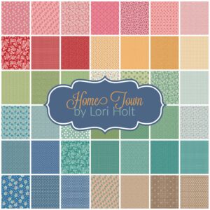 Home Town Fat Eighth Bundle (45 Pieces) by Lori Holt for Riley Blake 9 x 21 inches (22.86 cm x 53.34 cm) Fabric cuts DIY Quilt Fabric