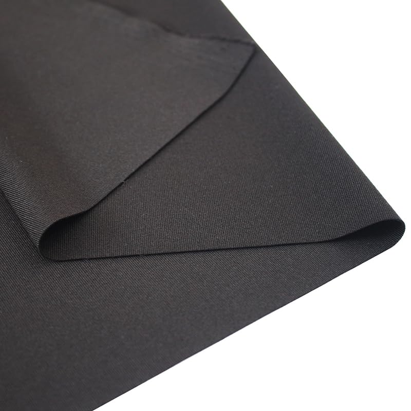 Nylon Spandex Fabric | Matte Tricot Swimsuit Fabric | 4-Way Stretch Nylon Fabric | 63" Wide -Swimwear, Sports, Dance, Yoga Wear (Black 63x80 in)